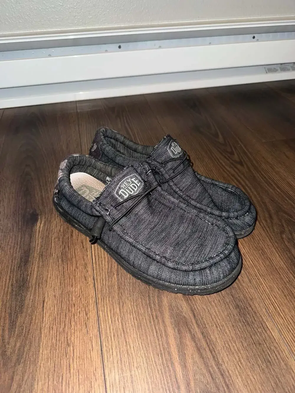 Hey Dude Men's Wally Stretch Midnight Bunker Slip-On Shoes Size 11